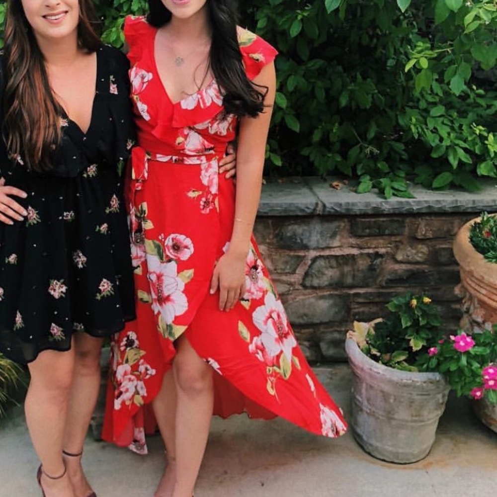 Floral Wrap Dress